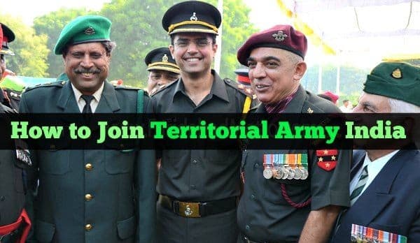 How to Join Territorial Army in India